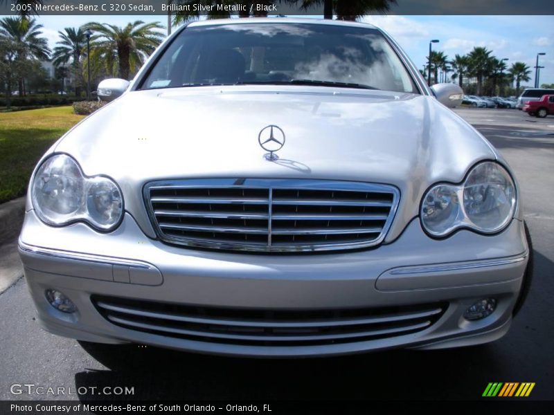 Brilliant Silver Metallic / Black 2005 Mercedes-Benz C 320 Sedan