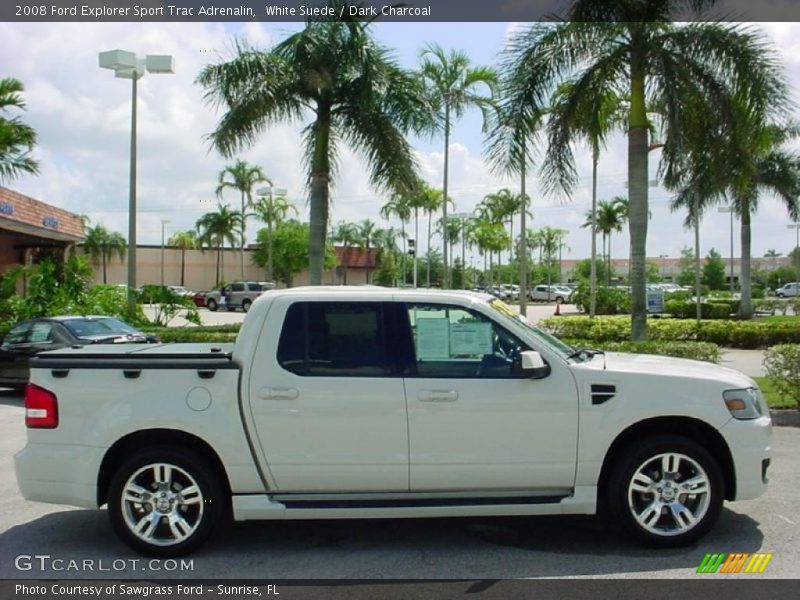 White Suede / Dark Charcoal 2008 Ford Explorer Sport Trac Adrenalin