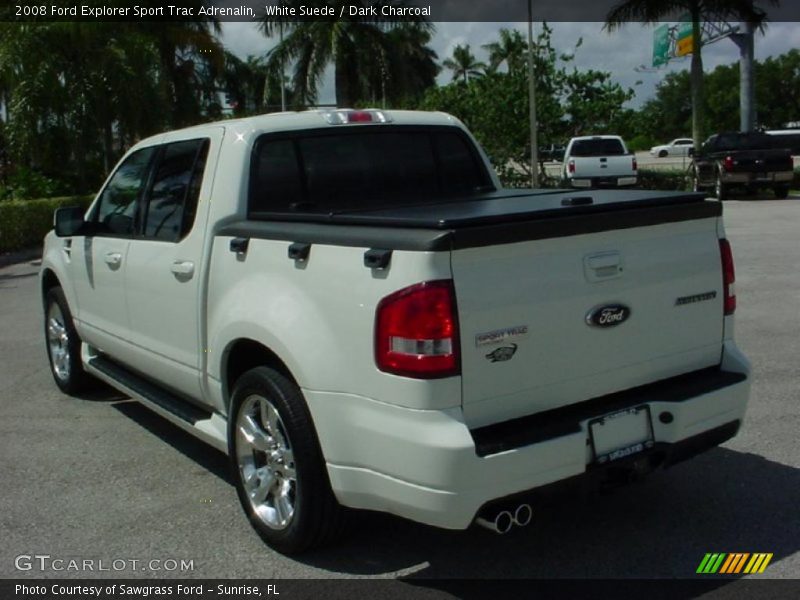 White Suede / Dark Charcoal 2008 Ford Explorer Sport Trac Adrenalin