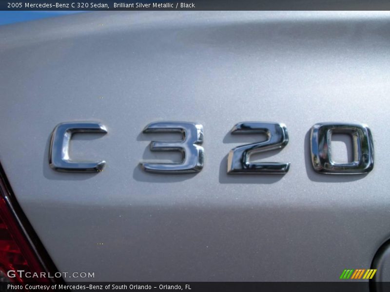 Brilliant Silver Metallic / Black 2005 Mercedes-Benz C 320 Sedan
