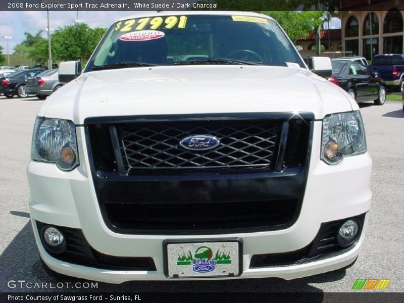 White Suede / Dark Charcoal 2008 Ford Explorer Sport Trac Adrenalin