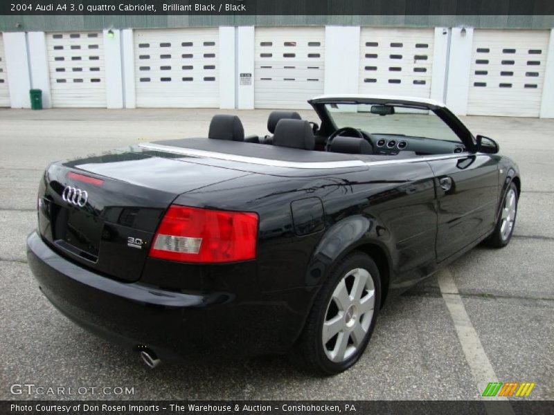 Brilliant Black / Black 2004 Audi A4 3.0 quattro Cabriolet