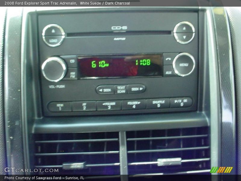 White Suede / Dark Charcoal 2008 Ford Explorer Sport Trac Adrenalin