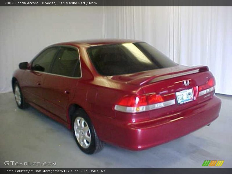 San Marino Red / Ivory 2002 Honda Accord EX Sedan