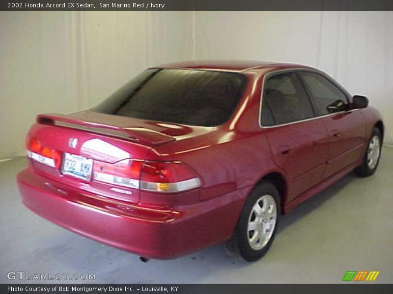 San Marino Red / Ivory 2002 Honda Accord EX Sedan