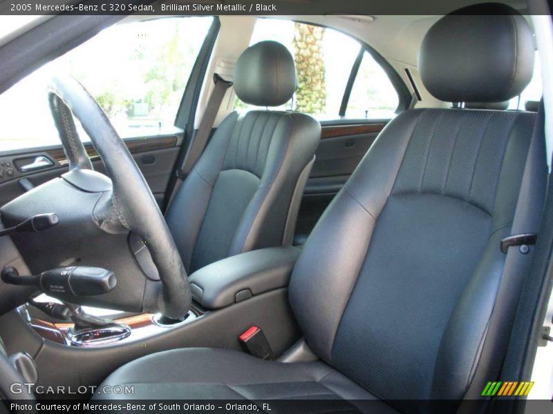 Brilliant Silver Metallic / Black 2005 Mercedes-Benz C 320 Sedan