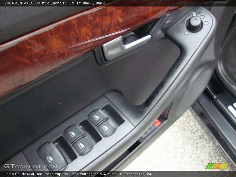 Brilliant Black / Black 2004 Audi A4 3.0 quattro Cabriolet
