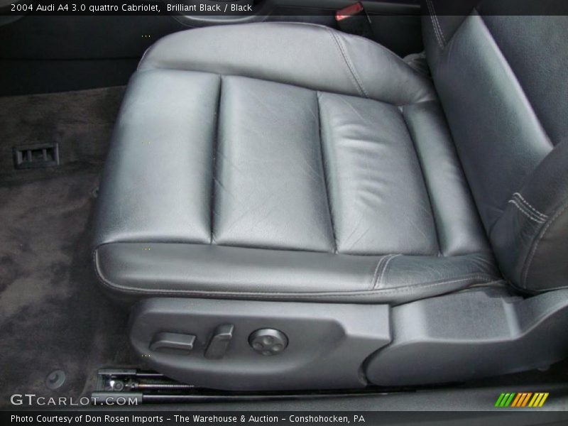 Brilliant Black / Black 2004 Audi A4 3.0 quattro Cabriolet