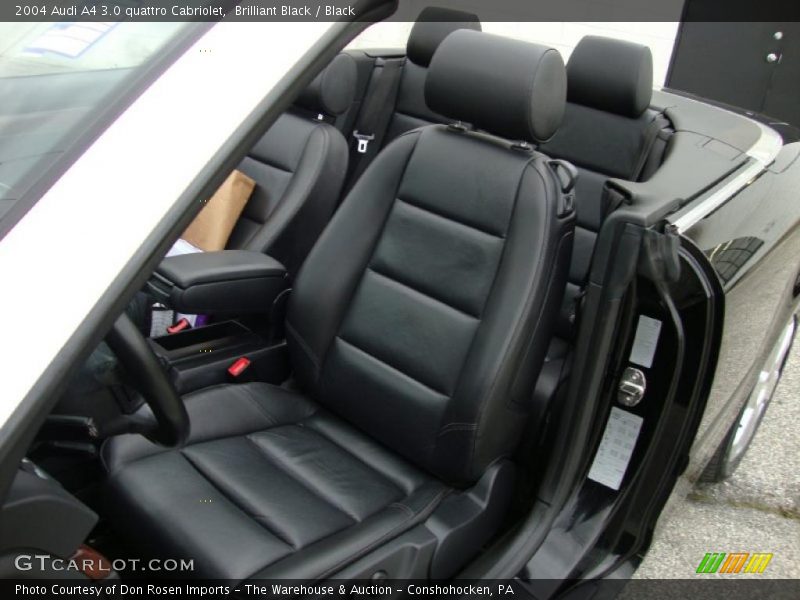 Brilliant Black / Black 2004 Audi A4 3.0 quattro Cabriolet
