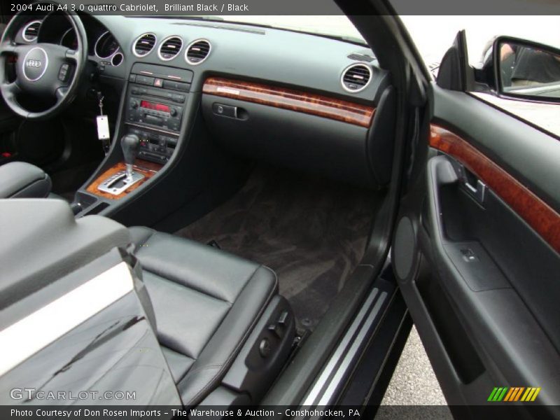 Brilliant Black / Black 2004 Audi A4 3.0 quattro Cabriolet