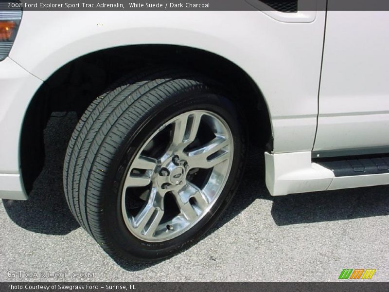 White Suede / Dark Charcoal 2008 Ford Explorer Sport Trac Adrenalin
