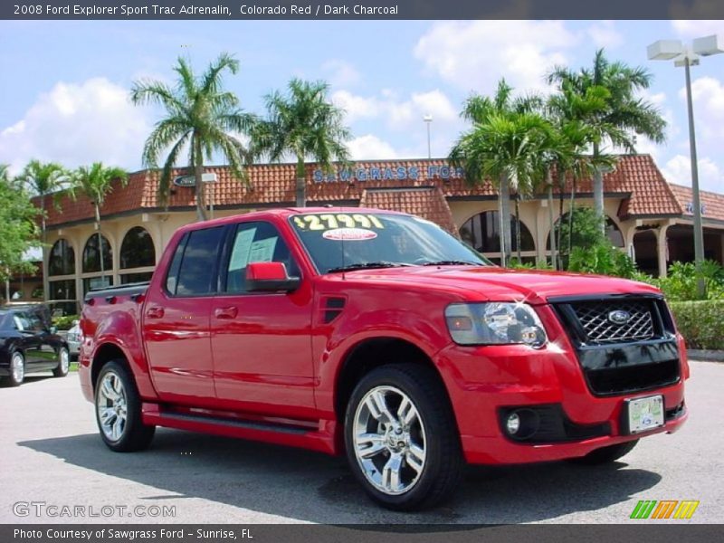 Colorado Red / Dark Charcoal 2008 Ford Explorer Sport Trac Adrenalin
