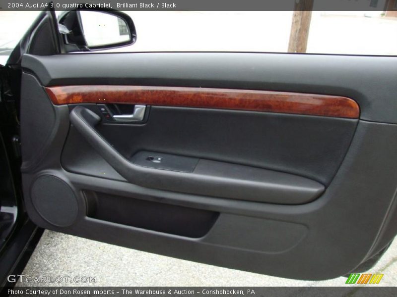 Brilliant Black / Black 2004 Audi A4 3.0 quattro Cabriolet