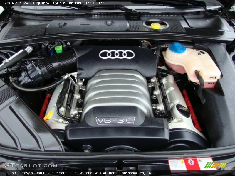 Brilliant Black / Black 2004 Audi A4 3.0 quattro Cabriolet