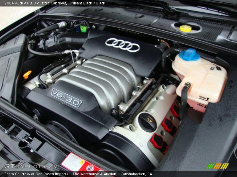 Brilliant Black / Black 2004 Audi A4 3.0 quattro Cabriolet