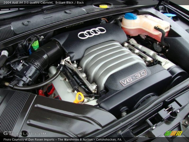 Brilliant Black / Black 2004 Audi A4 3.0 quattro Cabriolet