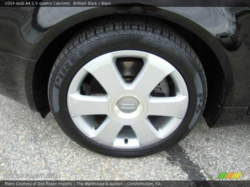 Brilliant Black / Black 2004 Audi A4 3.0 quattro Cabriolet