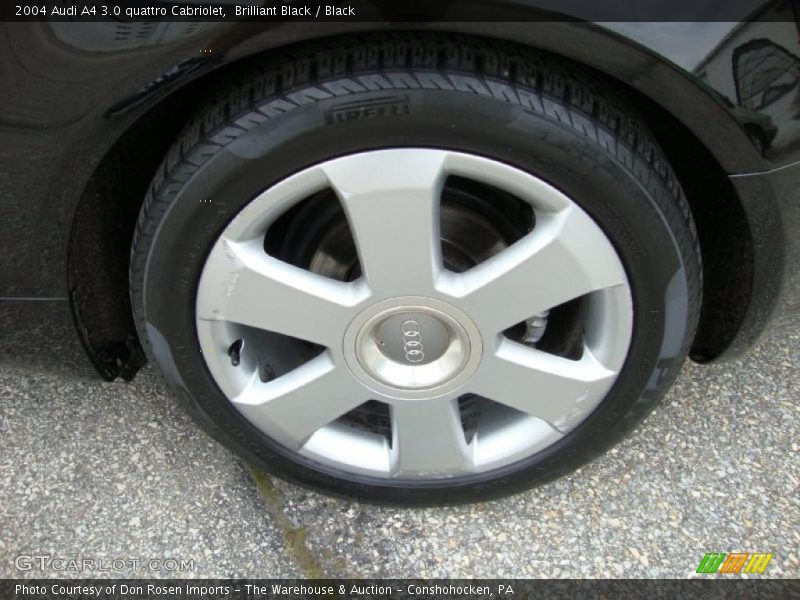 Brilliant Black / Black 2004 Audi A4 3.0 quattro Cabriolet