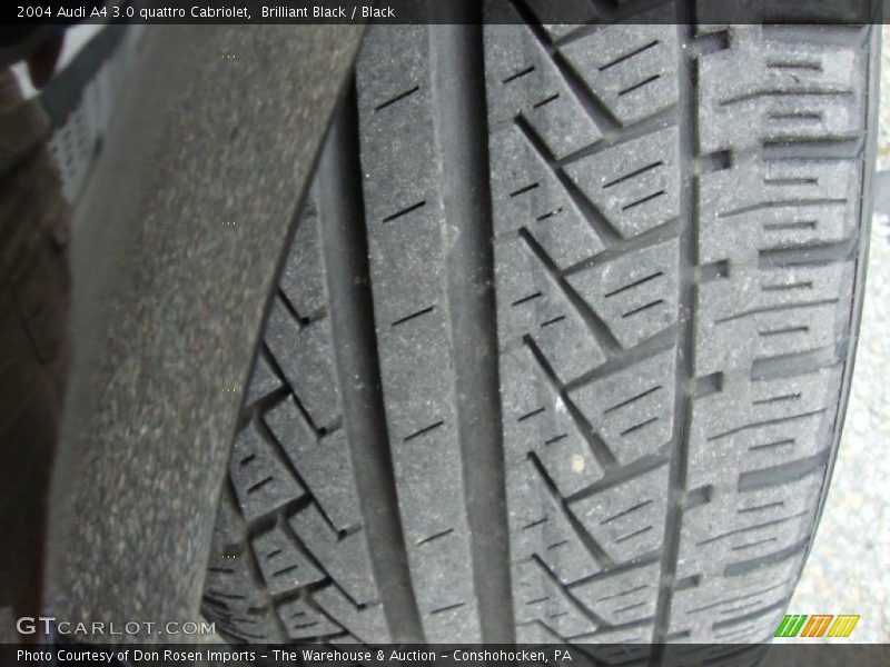 Brilliant Black / Black 2004 Audi A4 3.0 quattro Cabriolet