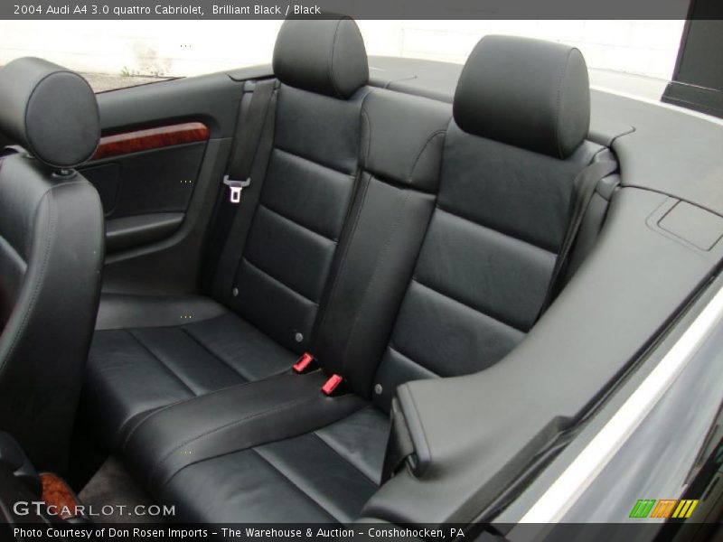 Brilliant Black / Black 2004 Audi A4 3.0 quattro Cabriolet