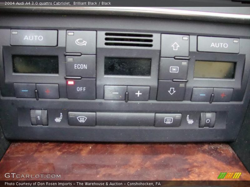 Brilliant Black / Black 2004 Audi A4 3.0 quattro Cabriolet