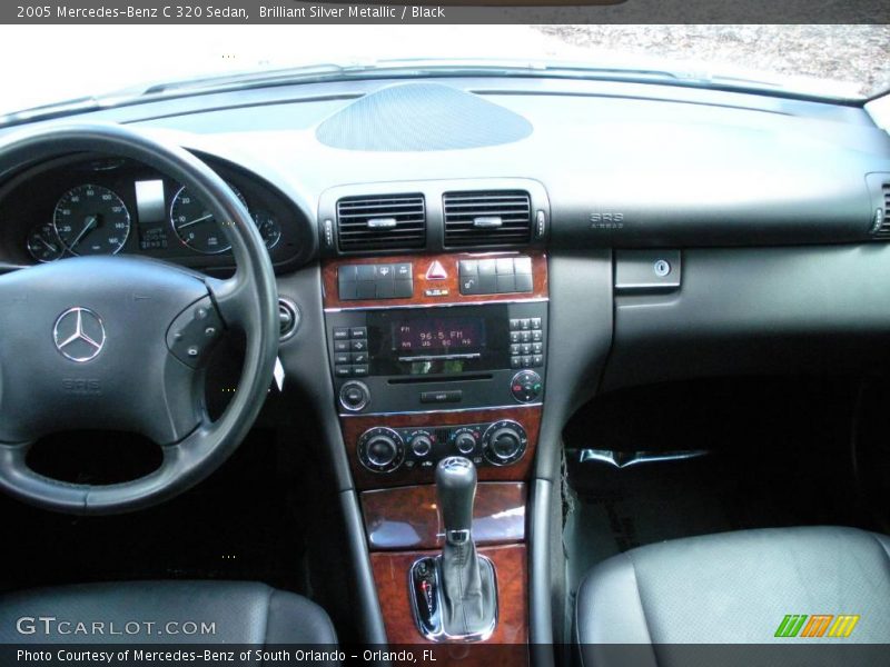 Brilliant Silver Metallic / Black 2005 Mercedes-Benz C 320 Sedan