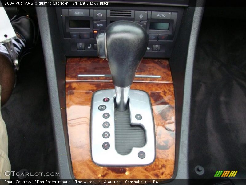 Brilliant Black / Black 2004 Audi A4 3.0 quattro Cabriolet