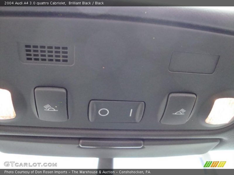 Brilliant Black / Black 2004 Audi A4 3.0 quattro Cabriolet