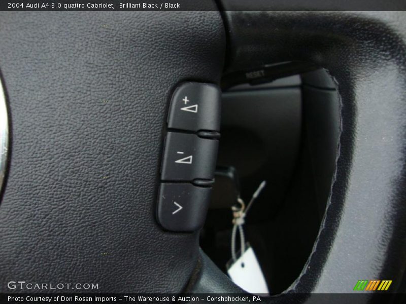 Brilliant Black / Black 2004 Audi A4 3.0 quattro Cabriolet