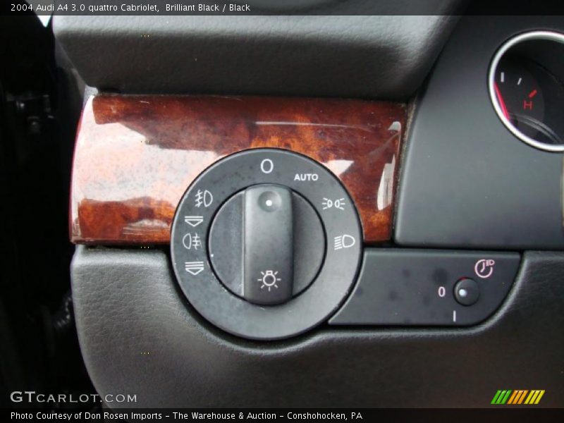 Brilliant Black / Black 2004 Audi A4 3.0 quattro Cabriolet
