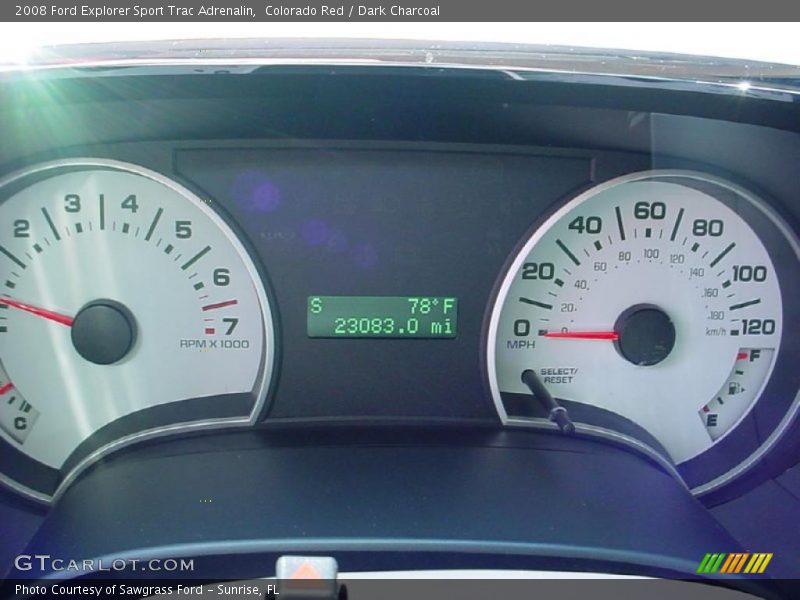 Colorado Red / Dark Charcoal 2008 Ford Explorer Sport Trac Adrenalin