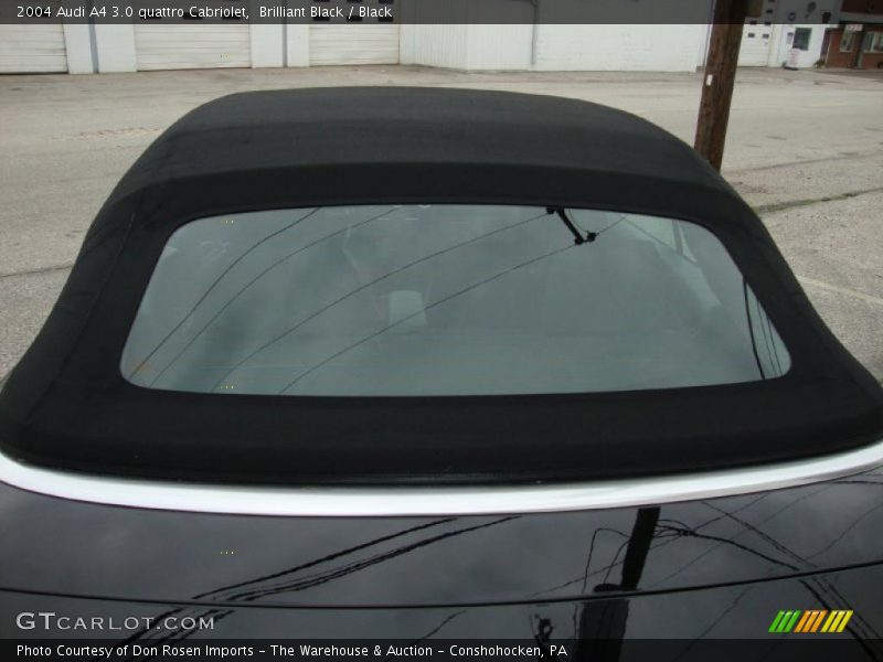 Brilliant Black / Black 2004 Audi A4 3.0 quattro Cabriolet