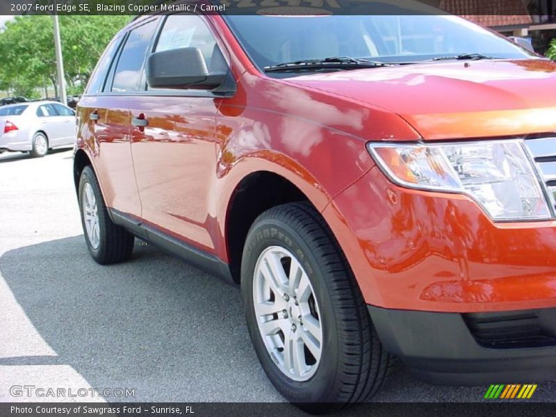 Blazing Copper Metallic / Camel 2007 Ford Edge SE