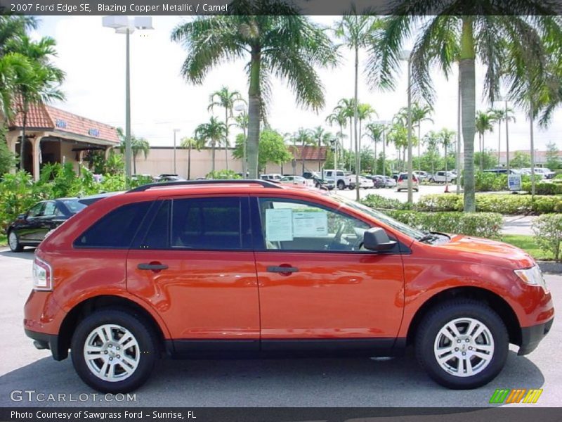 Blazing Copper Metallic / Camel 2007 Ford Edge SE