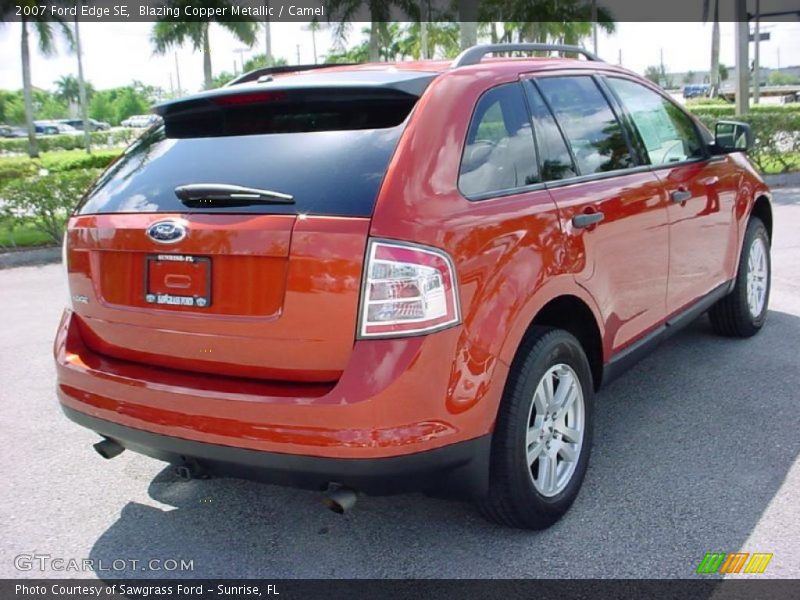 Blazing Copper Metallic / Camel 2007 Ford Edge SE