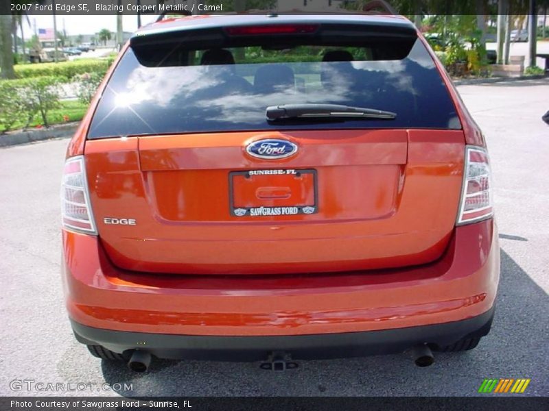 Blazing Copper Metallic / Camel 2007 Ford Edge SE