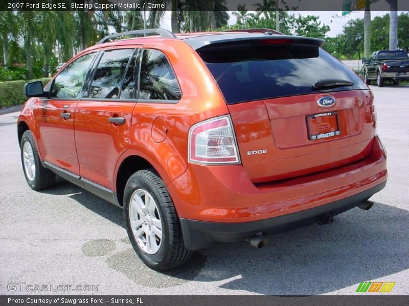 Blazing Copper Metallic / Camel 2007 Ford Edge SE