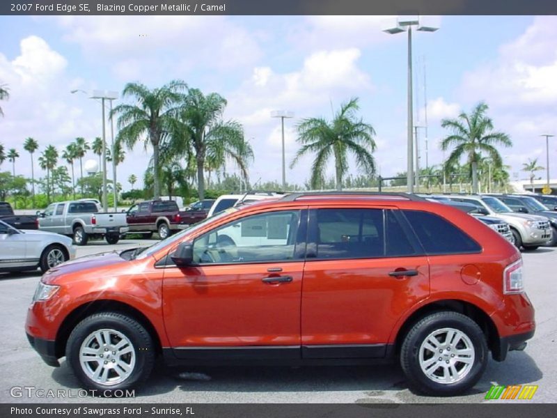 Blazing Copper Metallic / Camel 2007 Ford Edge SE