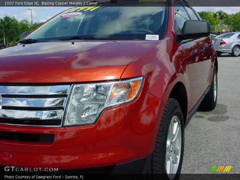 Blazing Copper Metallic / Camel 2007 Ford Edge SE