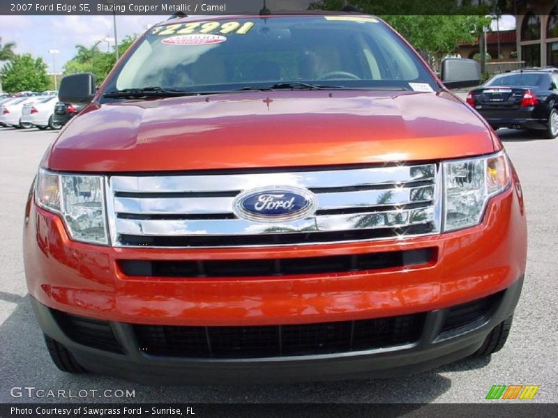 Blazing Copper Metallic / Camel 2007 Ford Edge SE