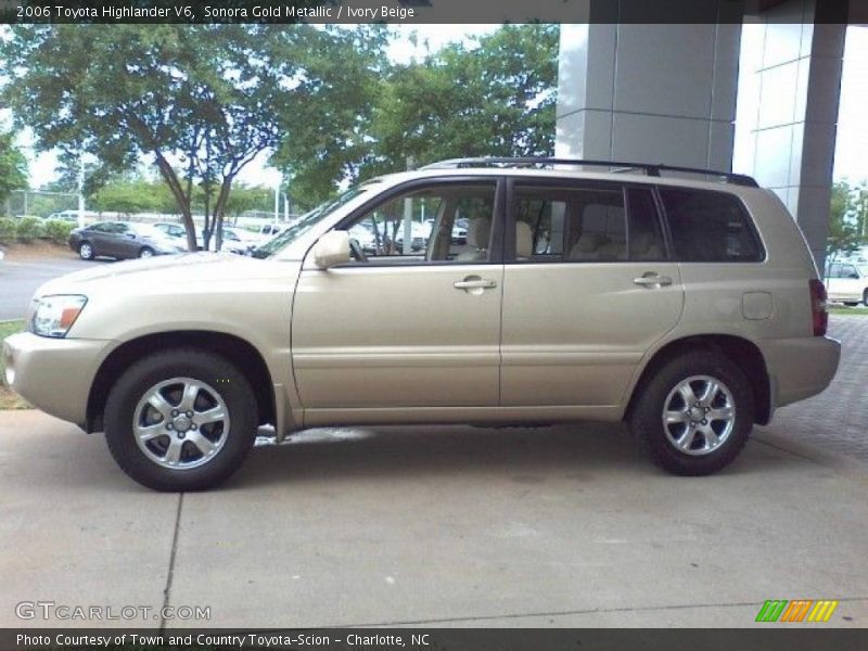 Sonora Gold Metallic / Ivory Beige 2006 Toyota Highlander V6