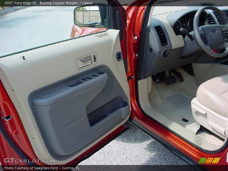 Blazing Copper Metallic / Camel 2007 Ford Edge SE