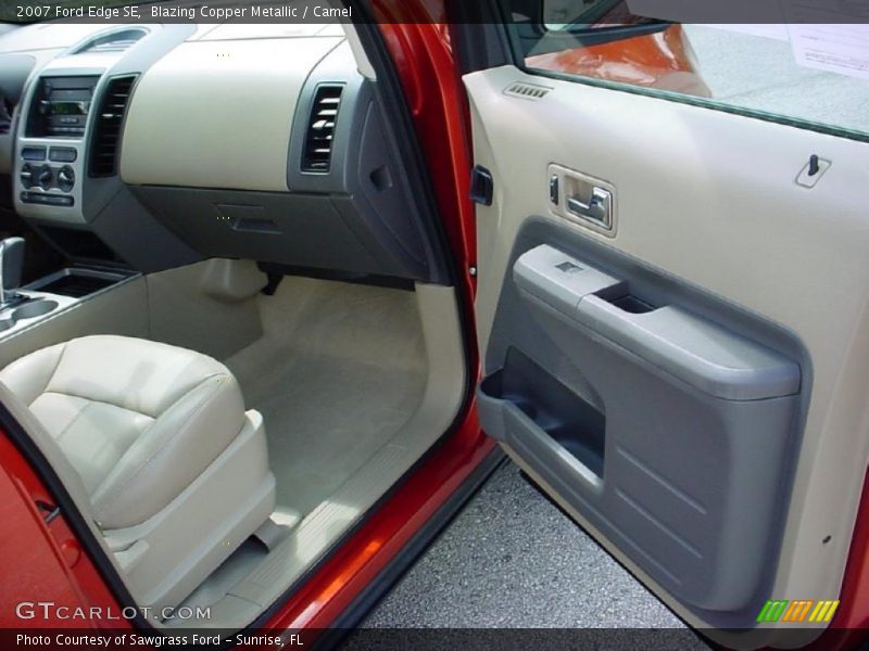 Blazing Copper Metallic / Camel 2007 Ford Edge SE