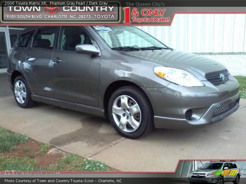 Phantom Gray Pearl / Dark Gray 2006 Toyota Matrix XR
