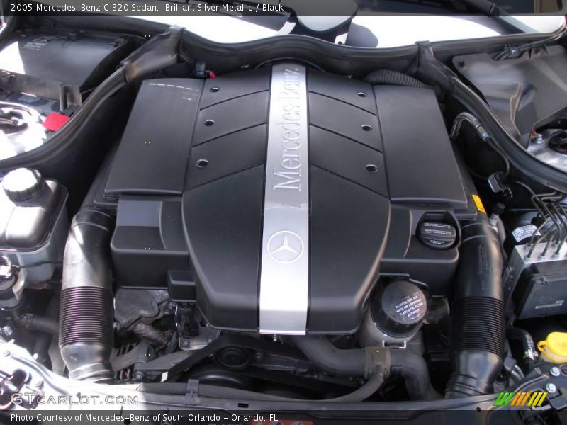 Brilliant Silver Metallic / Black 2005 Mercedes-Benz C 320 Sedan