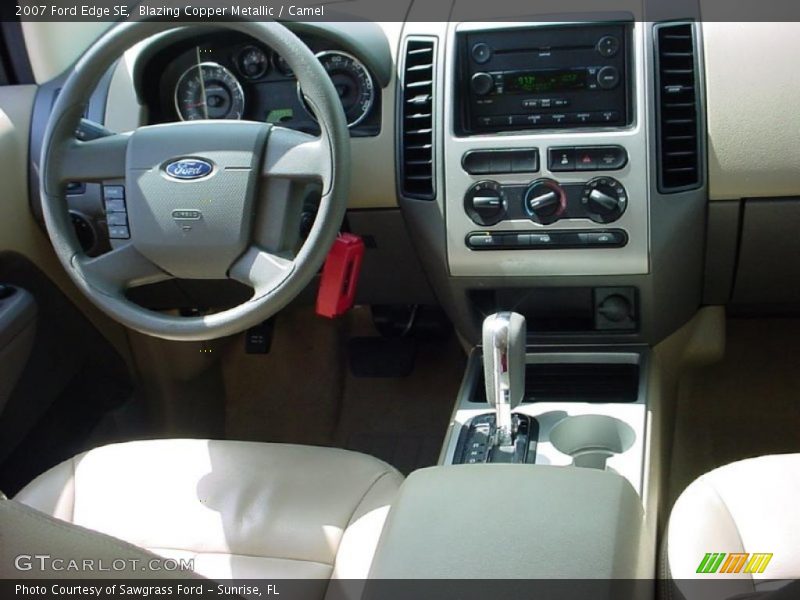 Blazing Copper Metallic / Camel 2007 Ford Edge SE