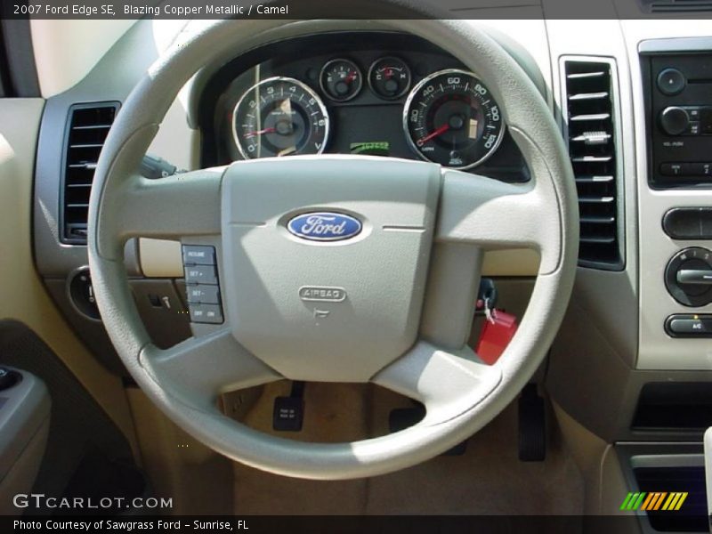 Blazing Copper Metallic / Camel 2007 Ford Edge SE