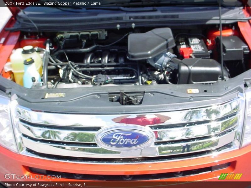Blazing Copper Metallic / Camel 2007 Ford Edge SE