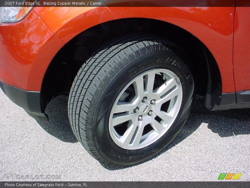 Blazing Copper Metallic / Camel 2007 Ford Edge SE