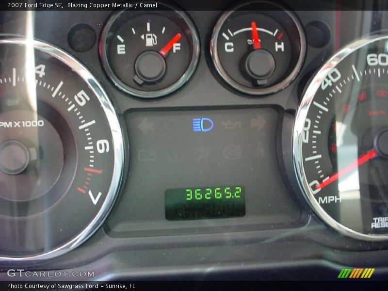 Blazing Copper Metallic / Camel 2007 Ford Edge SE